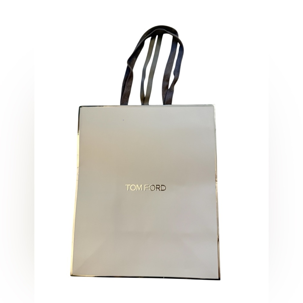 Tom Ford Cream Tote with Black Handles